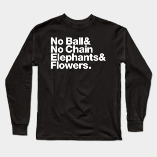 Elephants & Flowers: Lyrical Jetset Long Sleeve T-Shirt